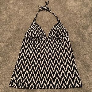 Gap Body Blue Ikat Tankini NWOT